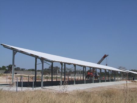UVHUNGU-VHUNGU, 16 JUNE 2014 – The reconstruction of the Uvhungu-Vhungu dairy farm on the outskirts of Rundu is progressing well. Seen here are the heifer paddocks under construction. (Photo by: Olavi Haikera) NAMPA 