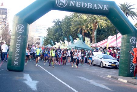 WINDHOEK, 24 July 2016 - Runners pictured during the Windhoek Citi Run on Sunday. (Photo by: Hesron Kapanga) NAMPA