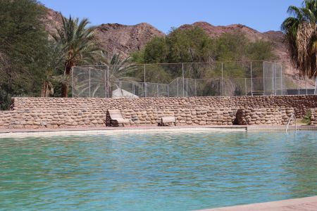 AI-AIS, 24 September 2016 – The Ai-Ais resort in the far south of Namibia is popular with tourists from all over the world, especially from South Africa, Germany and Australia. Visitors enjoy swimming in the warm water pool that gets its water from a natural underground source. Ai-Ais resort sits on a bank alongside the Fish River, and is surrounded by mountains. Temperatures in summer can easily go up to 50 degrees Celsius with winter temperatures often dropping below freezing point. (Photo by: Patience Smith) NAMPA