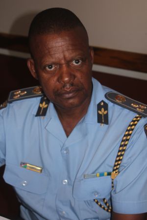 OTJIWARONGO, 29 November 2016 - The Namibian Police Force (NamPol)’s Deputy Commissioner for Administration, Gerhard Uataurua Mavenjono attending a police stakeholders’ meeting at Otjiwarongo on Tuesday. (Photo by: Mulisa Simiyasa) NAMPA 