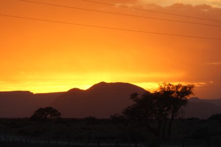 SOSSUSVLEI, 05 December 2016 - Sunrise at the Desert Homestead Outpost. (Photo by: Maqonda Ndlovu) NAMPA