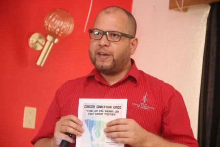 WINDHOEK, 03 February 2017 - Cancer Association of Namibia (CAN) Chief Executive Officer Rolf Hansen addressing a media conference on the commemoration of World Cancer Day. (Photo by: Joseph Nekaya) NAMPA
