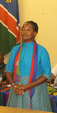 RUNDU, 15 July 2017 - Swapo's new regional coordinator for Kavango East, Otillie Shinduvi. (Photo by: Sawi Hausiku) NAMPA