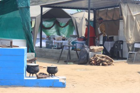 OKAKARARA, 08 September 2017 - A kapana stall at the Okakarara Annual Trade Fair. (Photo by: Mulisa Simiyasa) NAMPA