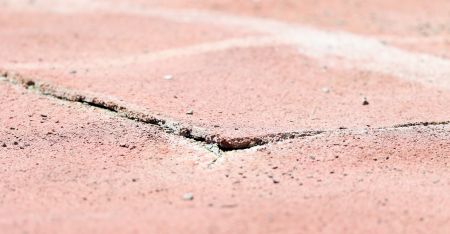 Windhoek, 07 October 2017 - A damaged section of the tartan track at the Independence Stadium. (Photo by: Hesron Kapanga) NAMPA.