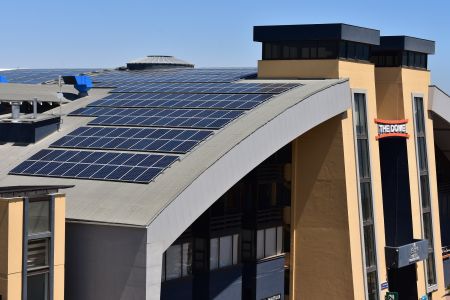The Dome in Swakopmund has recently commissioned a solar photovoltaic installation of 100 kW on its roof. The set-up will now cover up to 70 per cent of The Dome's electricity consumption with clean and cheap solar energy. (Photo: Contributed)