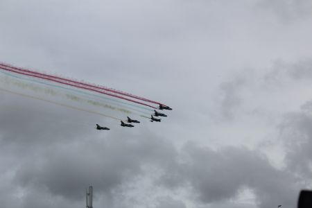Tsumeb, 21 March 2018 - A flypast by NDF fighter jets over the Oscar Norich Stadium in Tsumeb on Independence Day. (Photo by: Edward Mumbuu Jnr) 