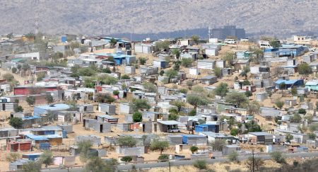 WINDHOEK, 10 November 2018 - Shacks in the Otjomuise Extension eight informal settlement. (Photo by: Hesron Kapanga) NAMPA