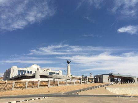 WINDHOEK, 15 April 2019 - The State House of the Republic of Namibia is the official office and residence of the president of Namibia and is located in Windhoek's Auasblick. (Photo by: Wayera Sonia Namadiko) NAMPA
