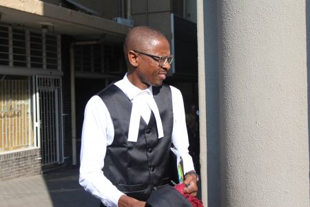 WINDHOEK, 31 July 2019 - Lawyer Sisa Namandje pictured before entering the Windhoek High Court to represent former Minister of Education, Arts and Culture, Katrina Hanse-Himarwa on Wednesday. (Photo by: Paulus Hamutenya) NAMPA