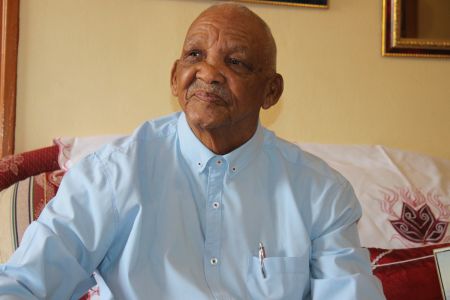 OTJIWARONGO, 12 August 2019 – The 77-year-old Lazarus Guiteb talks about the commemoration of Heroes’ Day planned for Otjiwarongo in the Otjozondjupa Region on 26 August this year. (Photo by: Mulisa Simiyasa) NAMPA