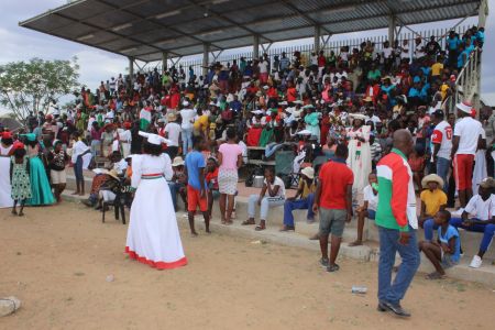 OKAKARARA, 02 November 2019 - A section of members of the National Unity Democratic Organisation (Nudo) at a political campaign rally held on Saturday at Okakarara in the Otjozondjupa Region. (Photo by: Mulisa Simiyasa) NAMPA
 