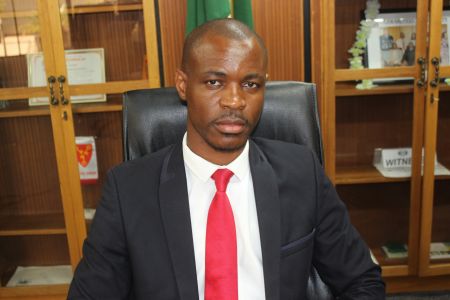 OTJIWARONGO, 03 February 2020 - Newly appointed Chief Executive Officer (CEO) of the Otjiwarongo Municipality, Moses Matyayi. (Photo by: Mulisa Simiyasa) NAMPA
