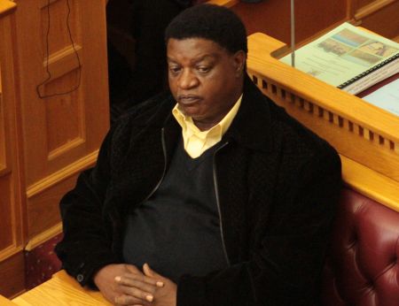 WINDHOEK, 17 June 2020 - Labour, Industrialisation and Employment Creation Minister, Utoni Nujoma pictured during a National Assembly session on Tuesday. (Photo by: Edward Mumbuu Jnr) NAMPA