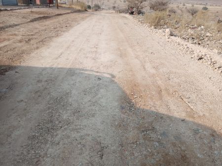 OPUWO, 25 August 2020 – Zero-Six-Five Trading CC provided the Opuwo Town Council with a grader and operator to assist the town with blading and re-graveling of roads for 2.3km. (Photo by: Uakutura Kambaekua) NAMPA