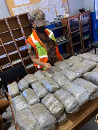 GROOTFONREIN, 04 August 2021 - Cannabis parcels which were found at a house in Omulunga township at Grootfontein on Wednesday evening. (Photo contributed) NAMPA