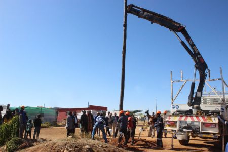 OTJIWARONGO, 14 June 2022 - The Central North Regional Electricity Distributor (Cenored)'s official launch of the new electrification project phase six for the Ombili informal settlement at Otjiwarongo on Tuesday. (Photo by: Mulisa Simiyasa) NAMPA