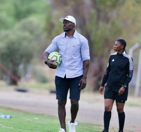 WINDHOEK, 06 December 2022 – University of Namibia (UNAM) Football Club head coach Ronnie Kanalelo pictured during round six of the Debmarine Namibia Premiership at the UNAM Stadium. (Photo by: Hesron Kapanga) NAMPA
