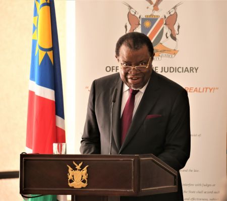 WINDHOEK, February 2023 - President Hage Geingob pictured at the opening of the legal year. (Photo by: Emelia Kambuta) NAMPA