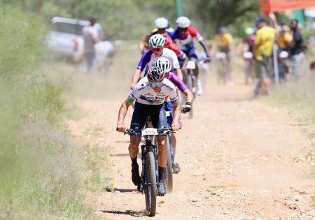 WINDHOEK, 04 March 2023 – Namibia’s international Cross Country (XCO) cyclist Alex Miller while in action during the first round of the Rock & Rut Nedbank XCO Series at the IJG Trails in Kleine Kuppe, Windhoek.(Photo by: Hesron Kapanga) NAMPA