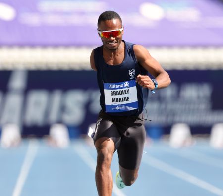 PARIS, 17 July 2023 – Namibia’s T47 sprinter, Bradley Murere at Charlety Stadium in Paris, France during the 100m at the 2023 International Paralympic Committee (IPC) World Para Athletics Championships. (Photo by: Hesron Kapanga) NAMPA 