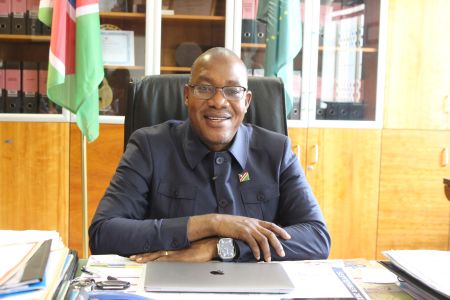 WINDHOEK, 08 February 2024 - Health and Social Services Executive Director Ben Nangombe (Photo by Andreas Thomas) NAMPA 