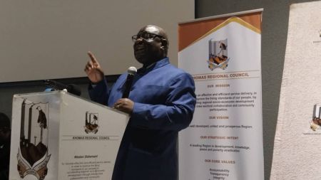 WINDHOEK, 18 April 2024 - NPC's Chief National Development Advisor, Sylvester Mbangu. (Photo by: Andreas Thomas) NAMPA 