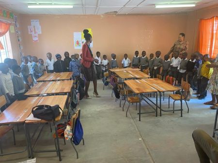 ONAMBIGA, 11 May 2024 - Member of the Directorate of Education, Arts and Culture in the Oshikoto Region are visiting schools to note the challenges art teachers are experiencing before hosting a workshop for the teachers later this year. (Photo: Contributed)