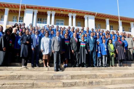 WINDHOEK, 15 July 2024 - Members of the 6th session of the Children's Parliament. (Photo: Contributed) NAMPA