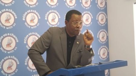 WINDHOEK, 29 July 2024 - Namibia’s official opposition leader, McHenry Venaani. (Photo by: Andreas Thomas) NAMPA 