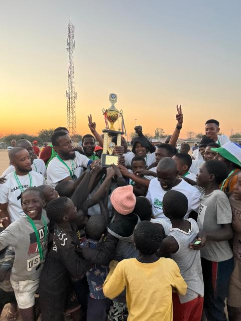 OKAHANDJA, 26 August 2024 - Okahandja Football Cub secured the Betzilla Okahandja Football League title, securing a playoff position in the Otjozondjupa Regional Second Division. (Photo: Contributed) 
