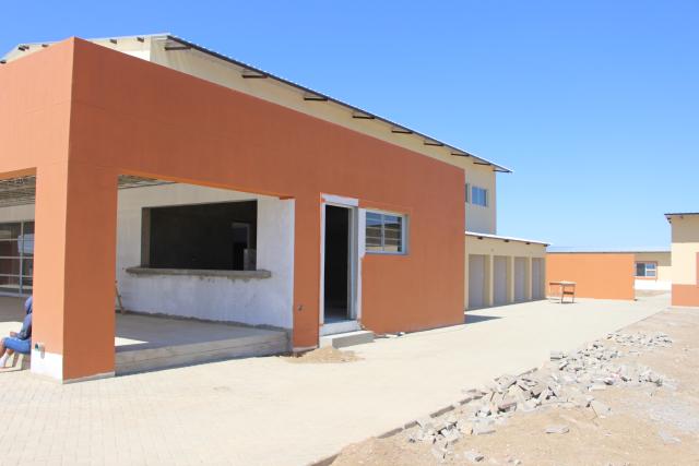 KEETMANSHOOP, 28 August 2024 – The community empowerment centre constructed by the Ministry of Gender Equality, Poverty Eradication and Social Welfare at Keetmanshoop, is 85 per cent complete. (Photo by: Suzith Tjitaura) NAMPA 