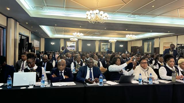 SWAKOPMUND, 28 August 2024 - Delegates at the 12th Namibia National Teachers Union Congress taking place at Swakopmund. At the same event, the Continuous Professional Development Academy was also launched. The CPD is aimed at equipping educators with continuous professional development in order to ensure the provision of quality education to learners. (Photo by: Isabel Bento) NAMPA