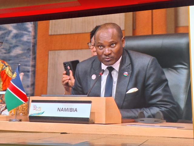 BALI, 02 September 2024 - Minister of Environment, Forestry and Tourism, Pohamba Shifeta pictured during the Joint Leaders High-Level Forum on Multi-stakeholder Partnership and the second Indonesia-Africa Forum held in Bali. (Photo: Contributed)