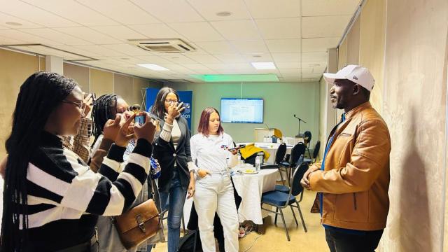 WINDHOEK, 15 September 2024 - Ministry of Health and Social Services Director of policy and planning, Ambrosius Uakurama addressing the media at a recently held workshop on universal health coverage.  (Photo: Contributed) 