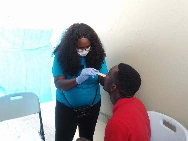 OSHAKATI, 18 September 2024 - The Oshana Region has launched its Oral Health Week campaign to promote oral health and hygiene in the region. (Photo by: Maria David)NAMPA