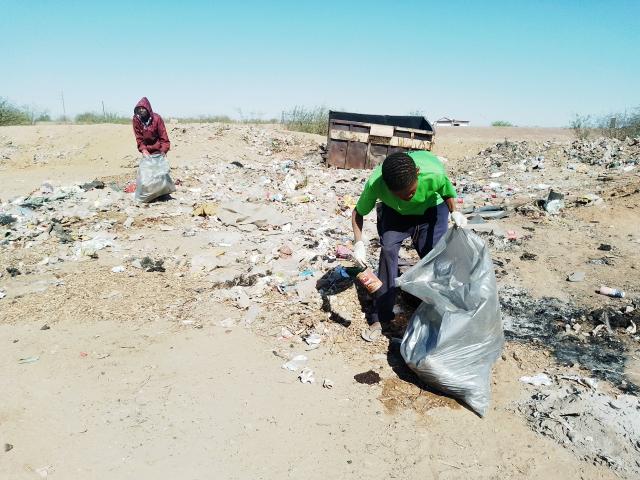 Mariental community excited to clean up their town at the annual clean up campaign event .