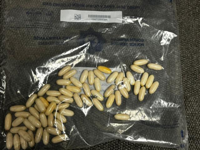 JOHANNESBURG, 22 September 2024 - A 30-year-old woman, said to be a Namibian national, was arrested at OR Tambo International Airport on Monday. More than 60 bullets of suspected cocaine were recovered from the suspect. (Photo: Contributed)