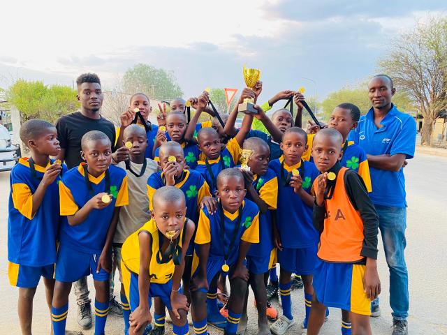 OTJIWARONGO, 22 September 2024 - Opuwo Football Academy's Under-13s were crowned champions after defeating Coca-Cola 2-1 in the final of the Otjiwarongo Sports Academy Youth tournament. (Photo: Contributed) 