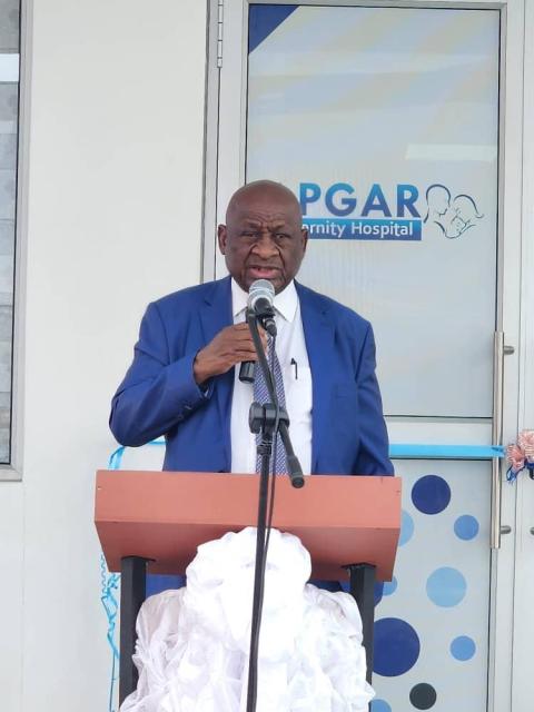 WINDHOEK, 03 September 2024 - The Minister of Health and Social Services, Kalumbi Shangula officially inaugurating the Apgar Maternity Hospital in Windhoek on Thursday. (Photo: contributed) NAMPA 