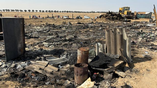 WALVIS BAY, 05 October 2024 - Remains of what used to be home to over 80 families after the devastating fire destroyed their shacks at Otweya informal settlement in Walvis Bay. The fire also claimed a life of one man. (Photo by: Isabel Bento) NAMPA