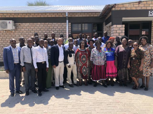 NKURENKURU, 09 OCT, (NAMPA)-Attendees at the Regional stakeholders Forum on National  Anti-Corruption Strategy and Action Plan implementation meeting in Kavango West
photo by: Lylie Joel
(NAMPA)