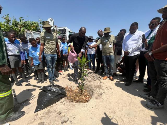 OSHAKATI, 11 October 2024 - Residents of Oshakati in Oshana Region celebrate Arbor day on Friday. 