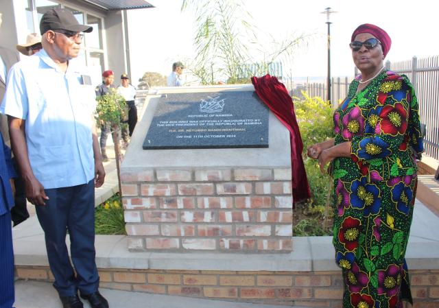 KEETMANSHOOP, 11 October 2024 - Vice President, Netumbo Nandi-Ndaitwah pictured as she inaugurates the ||Kharas regional civic affairs office for the ministry of home affairs, immigration, safety and security at Keetmanshoop on Friday. (Photo by: Suzith Tjitaura) NAMPA

