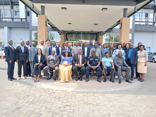 Inspector General of the Namibian Police Force, Joseph Shikongo pictured at the official opening of the senior criminal investigation directorate conference 2024. (Photo: By Melissa MC //Hoebes) NAMPA