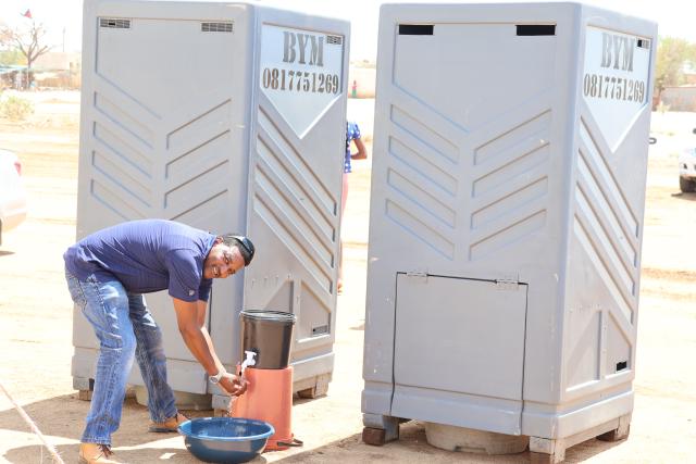 OTJIWARONGO, 15 October 2025 - Carlos Joseph at the event that marked the commemorations of Global hand washing and toilet day at Otjiwarongo in the Otjozondjupa Region. (Photo by: Mulisa Simiyasa) NAMPA