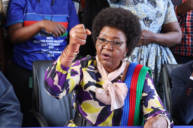 WINDHOEK, 17 October 2024 - Swapo Party Secretary General Sophia Shaningwa (Photo: Andreas Thomas) NAMPA
