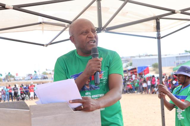 WINDHOEK, 19 October 2024 - Swapo parliamentary candidate Elijah Ngurare (Photo: Andreas Thomas) 
