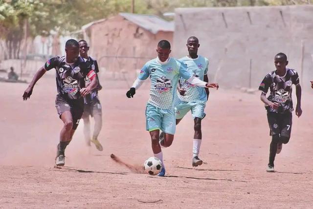 SESFONTEIN, 24 AUGUST 2024 - Football Teams will gather this weekend at Sesfontein sports field to demonstrate their prowess and fight for the Cheetah Football Club annual title. (Photo: Contributed) NAMPA.
