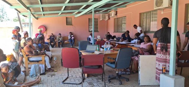 TSINTSABIS, 31 October 2024 - Marginalised Communities line up to acquire national documents at Tsintsabis in Oshikoto's Guinas constituency. (Photo by Gabriel Tomas) NAMPA